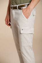 Chile men's cargo pants stretch satin extra slim fit ①