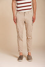 Chile men's cargo pants in stretch satin extra slim fit ①