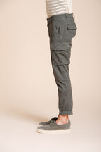 Chile men's cargo pants in stretch satin extra slim fit ①