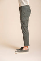Chile men's cargo pants in stretch satin extra slim fit ①