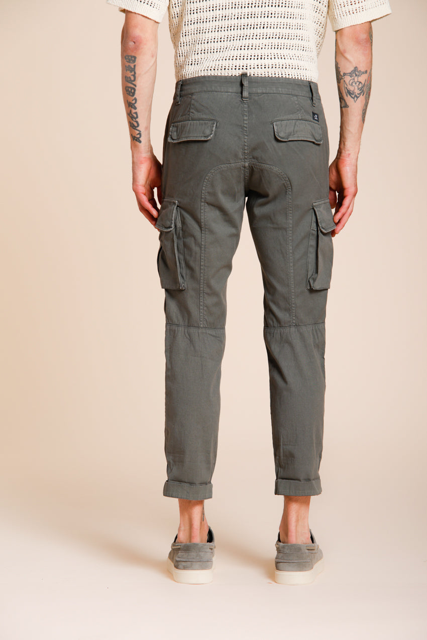 Chile men's cargo pants in stretch satin extra slim fit ①