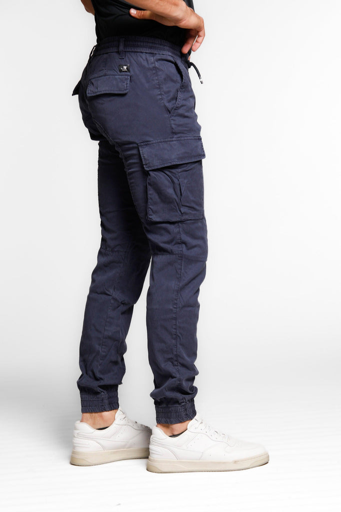 Chile Elax men's cargo pants in twill with coulisse extra slim