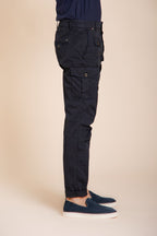 George Coolpocket pantalone cargo uomo in twill leggero stretch Logo Edition carrot fit ①