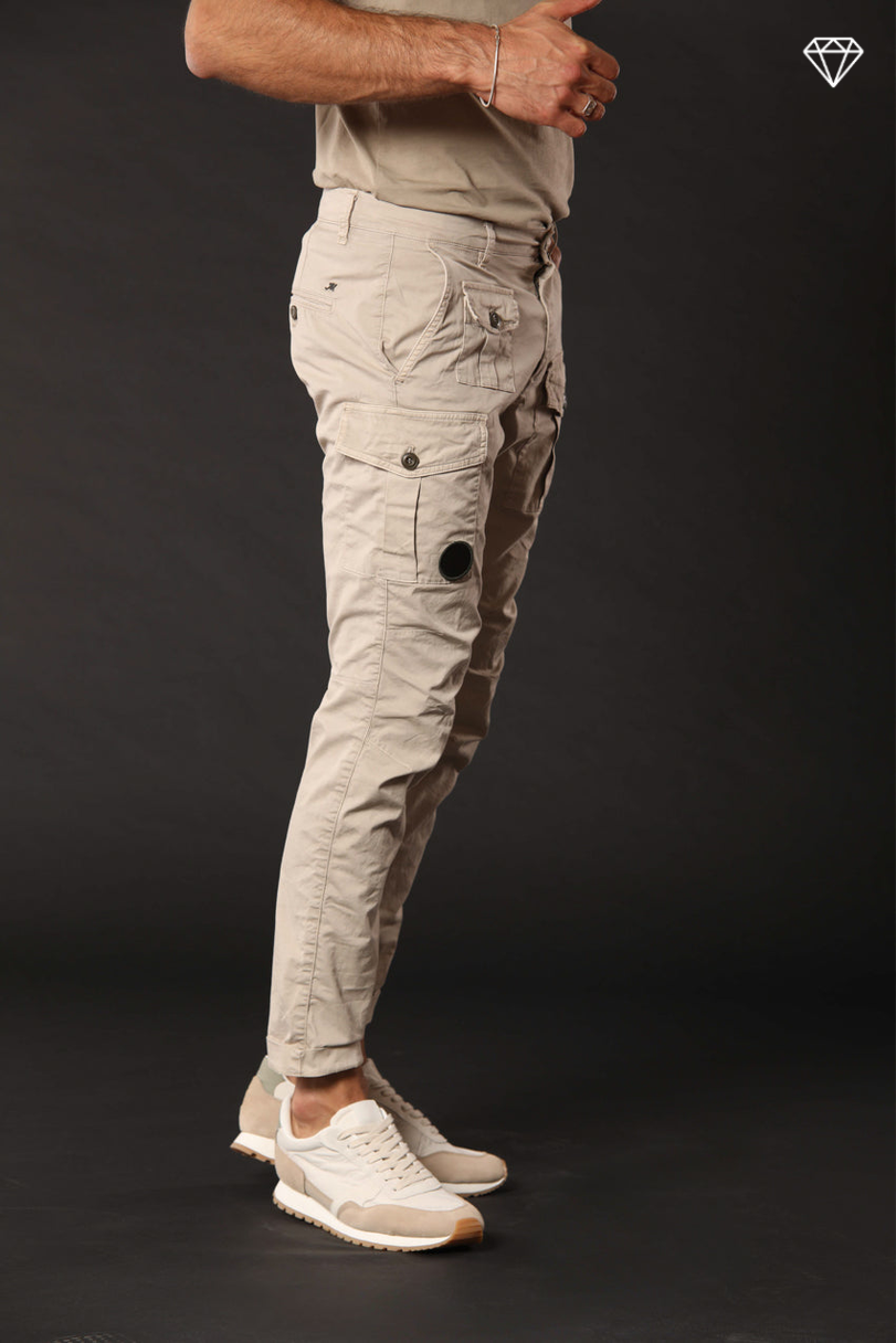 George Coolpocket pantalon cargo homme en coton pima léger logo edition carrot fit ①