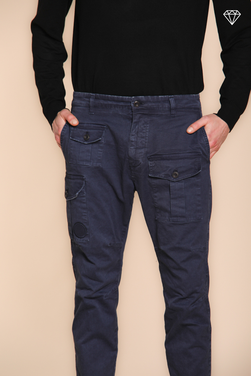 George Coolpocket Herren-Cargohose aus Gabardine logo edition carrot fit ①