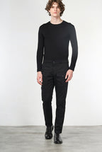 George Coolpocket men's cargo pants in gabardine, carrot fit ①
