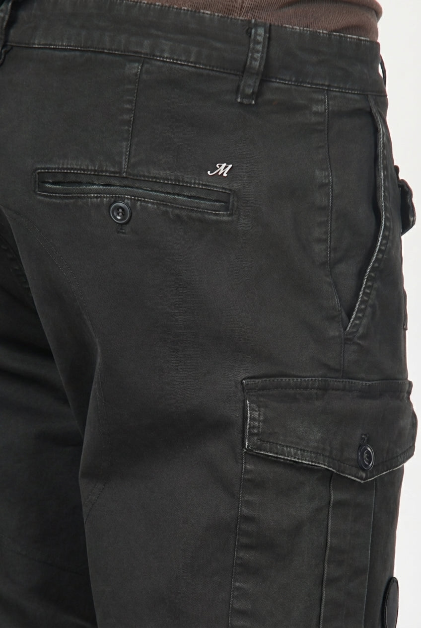 George Coolpocket Herren-Cargohose aus Gabardine mit carrot fit ①