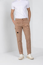 George Coolpocket Hose Cargo Herren aus leichtem Stretch-Twill Logo Edition carrot fit ①