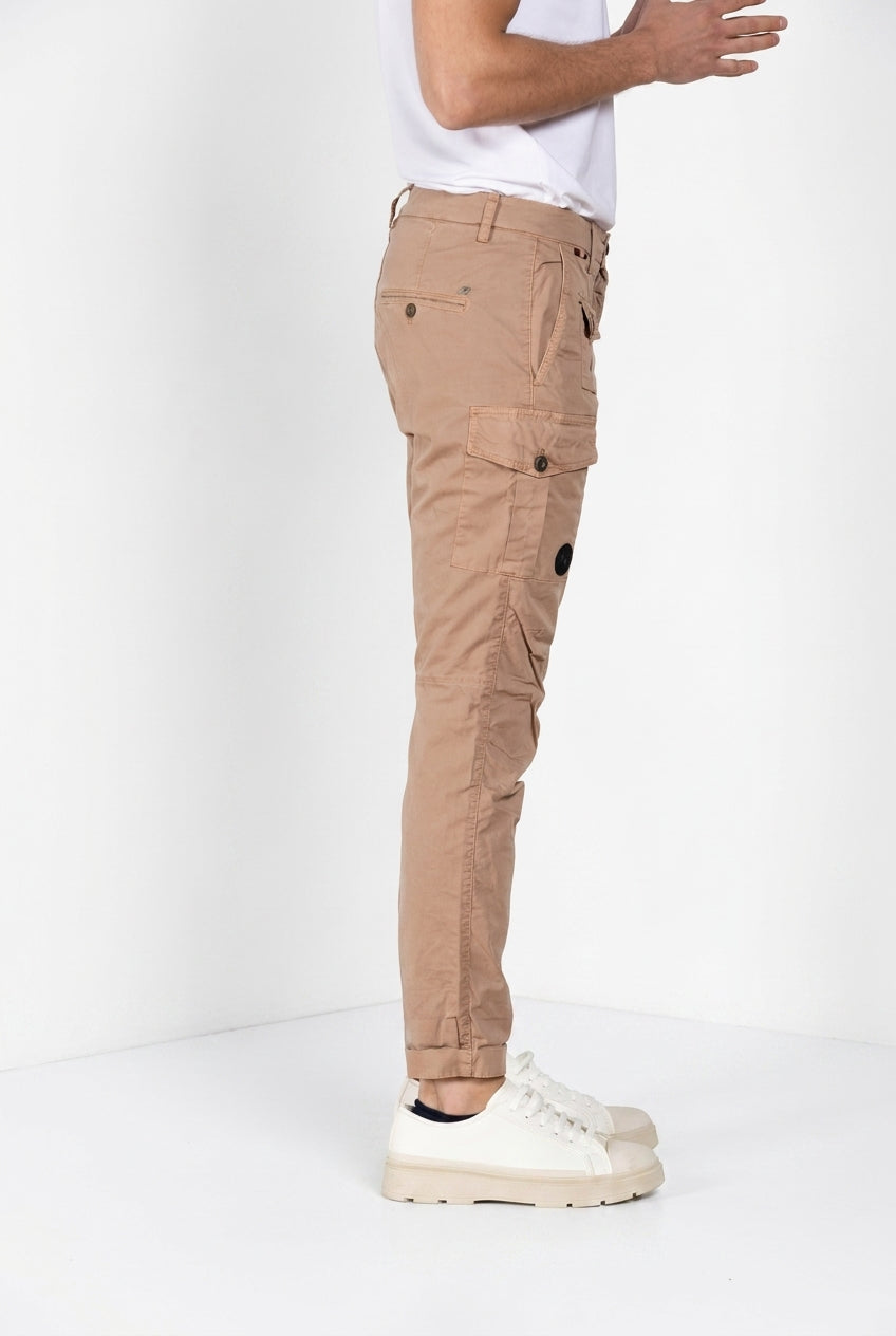 George Coolpocket Hose Cargo Herren aus leichtem Stretch-Twill Logo Edition carrot fit ①