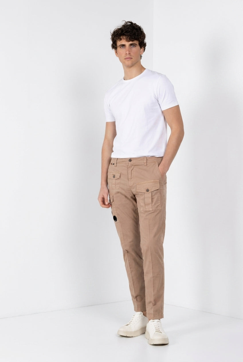 George Coolpocket Hose Cargo Herren aus leichtem Stretch-Twill Logo Edition carrot fit ①