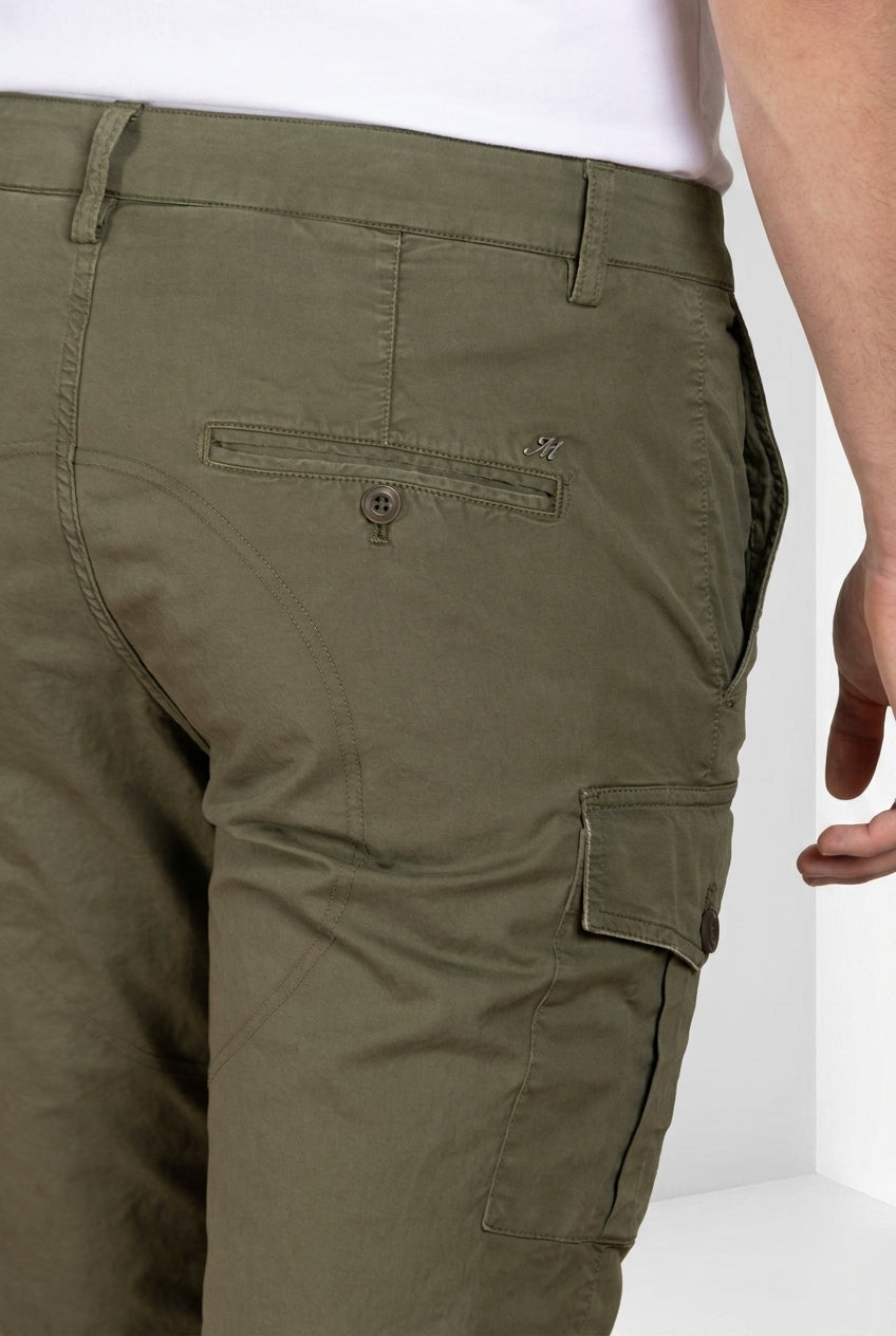 George Coolpocket pantalone cargo uomo in twill leggero stretch Logo Edition carrot fit ①