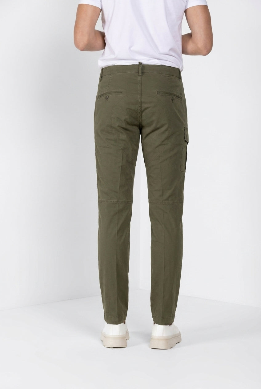 George Coolpocket pantalon cargo homme en twill léger stretch Logo Edition carrot fit ①