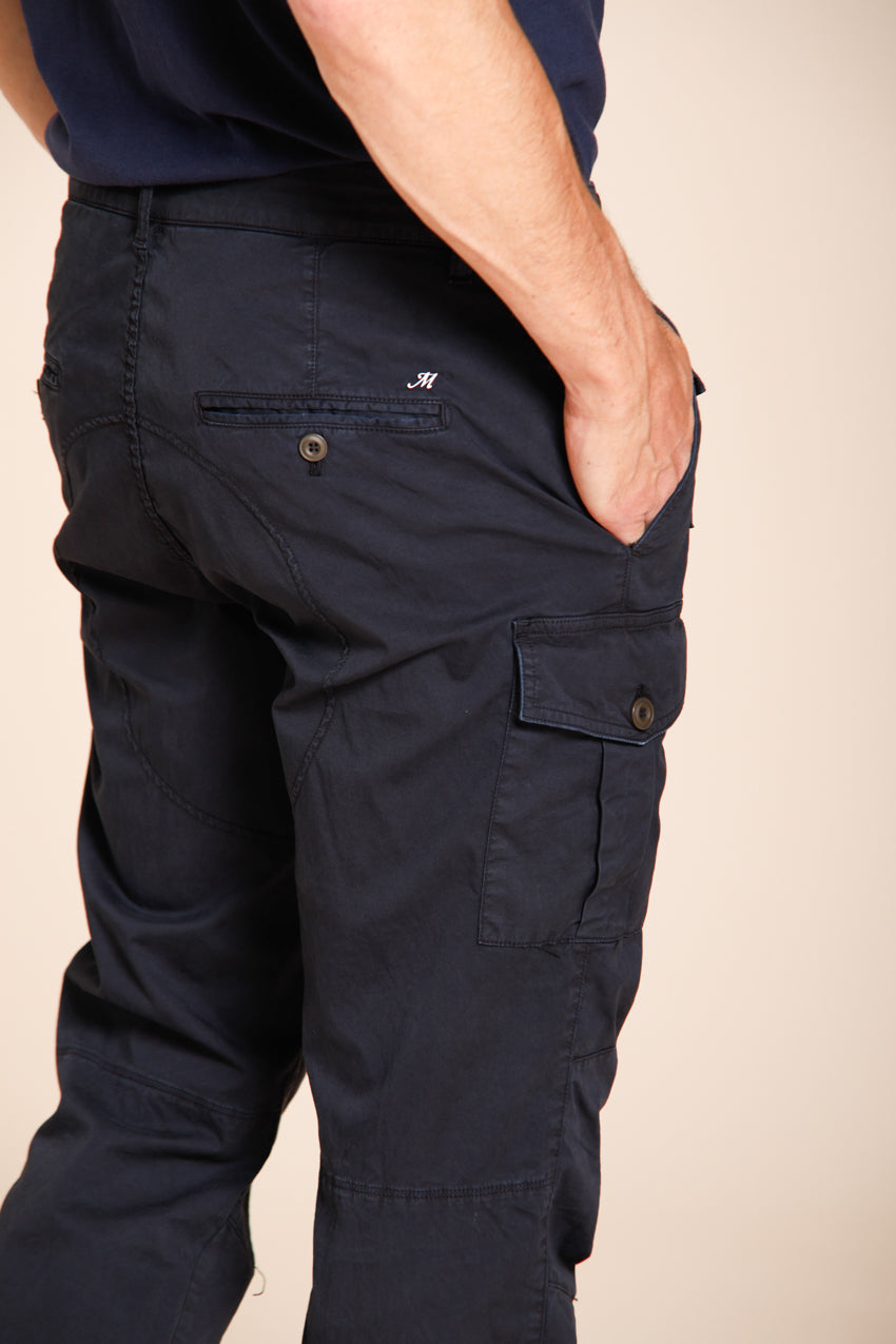 George Coolpocket pantalon cargo homme en twill léger stretch Logo Edition carrot fit ①