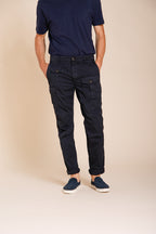 George Coolpocket pantalon cargo homme en twill léger stretch Logo Edition carrot fit ①
