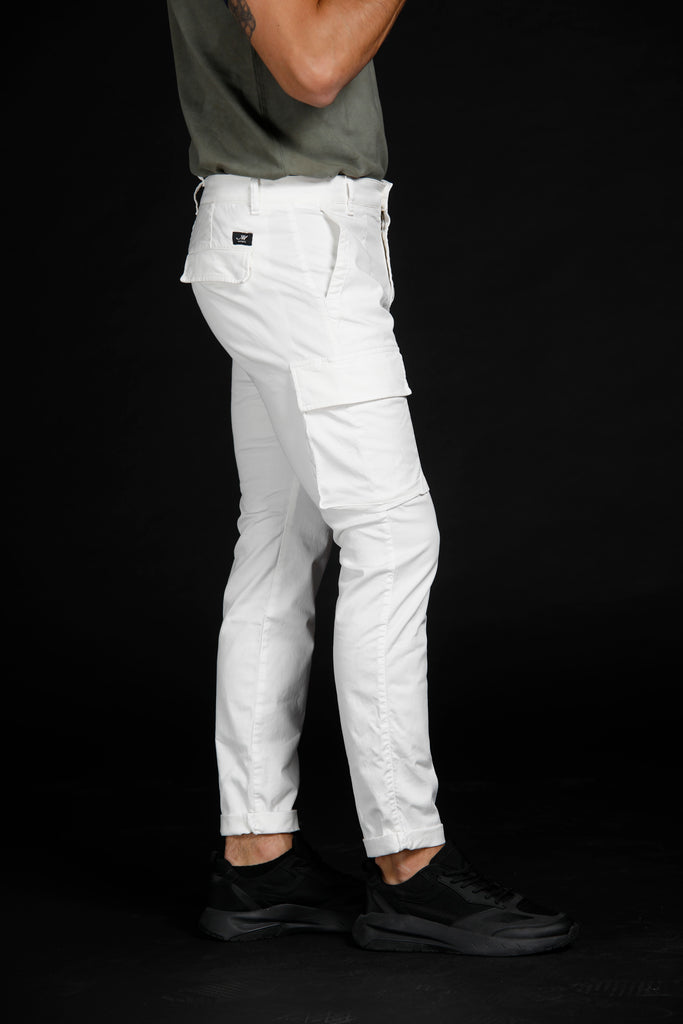 Havana limited edition man cargo pants in cotton and tencel carrot ①