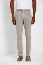 Osaka 1 Pince delamere men's chino pants in stretch gabardine carrot fit