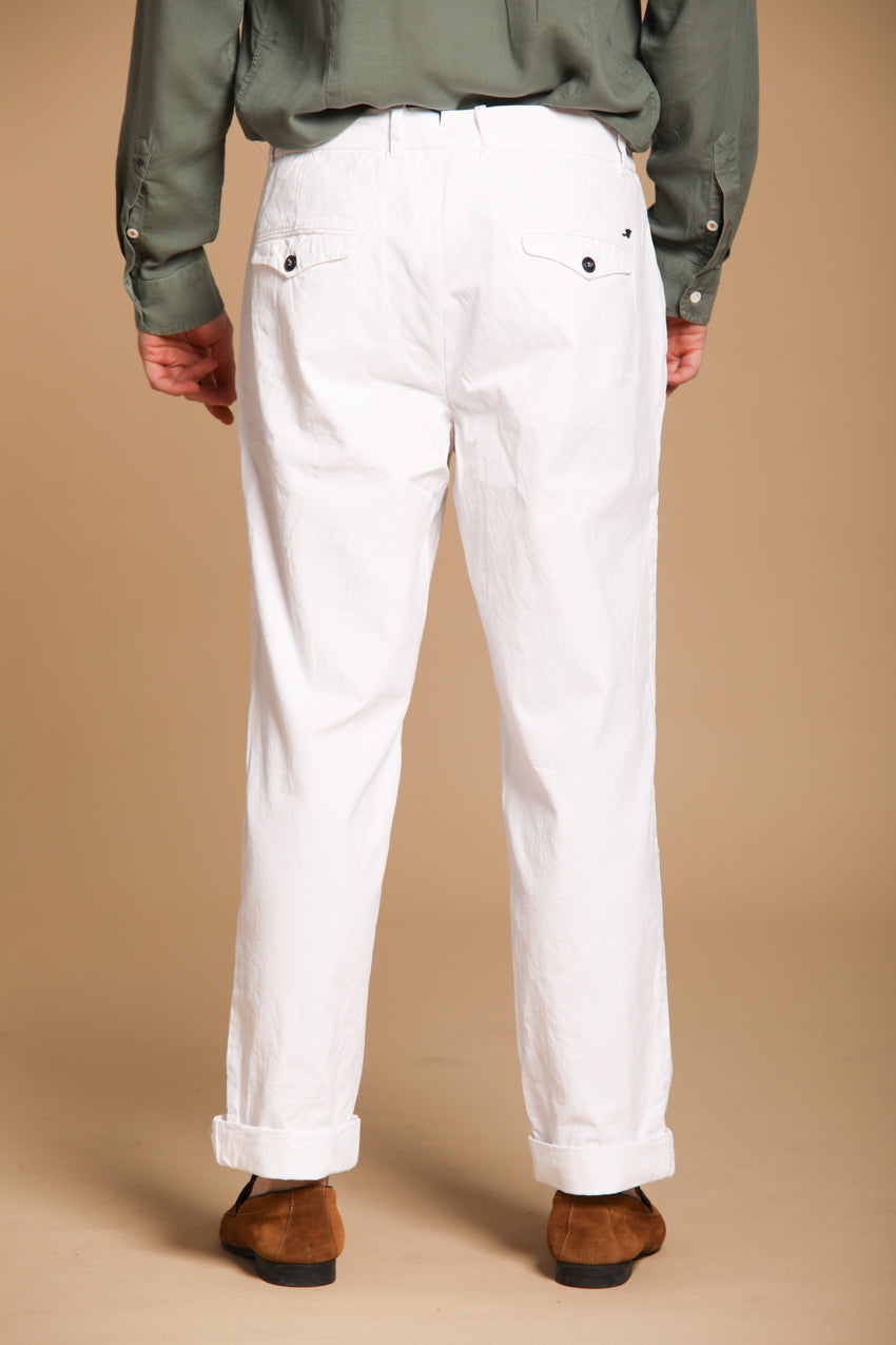 Pinces 22 men's chino pants in Oxford canvas with a relaxed fit