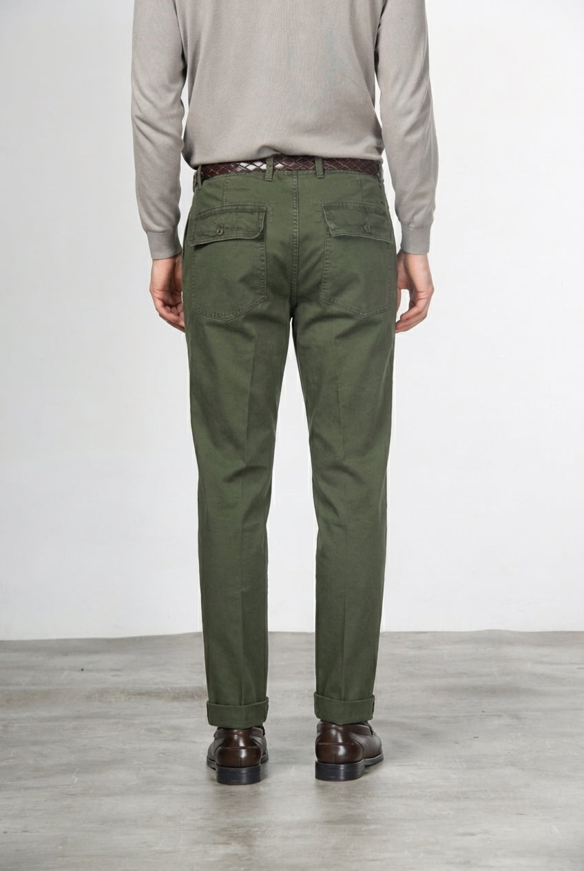 Prescott Fatigue men’s chino pants in gabardine with relaxed fit
