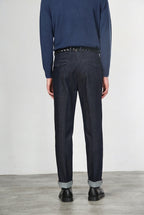 Chinos pantalon chino homme en techno denim stretch relaxed fit
