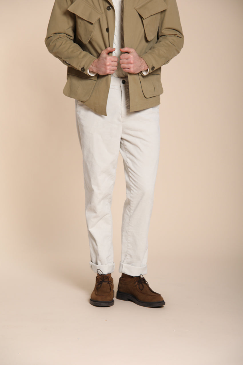 Chinos pantalone chino uomo in velluto 1000 righe relaxed fit