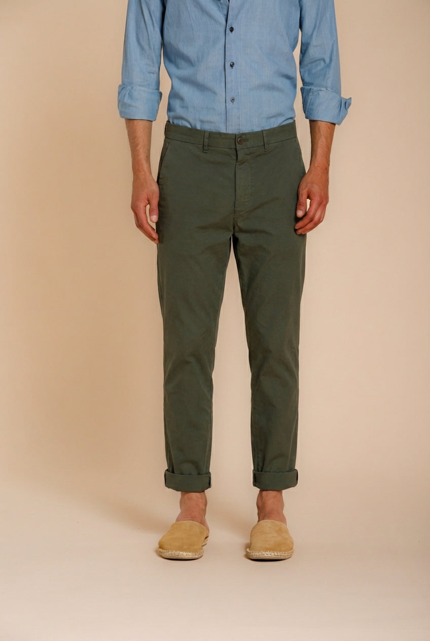 Chinos pantalone chino uomo in canvas oxford relaxed fit