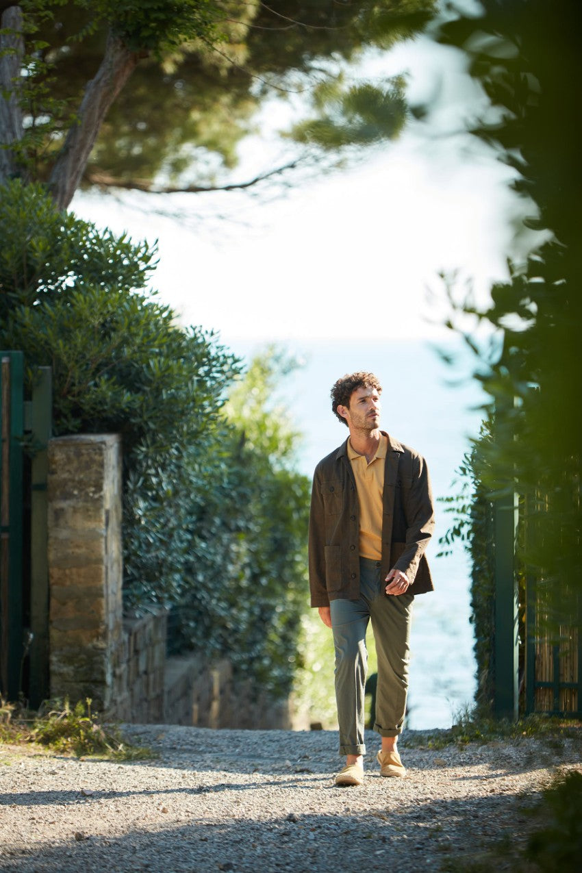 Pinces men's chino pants in stretch gabardine relaxed fit