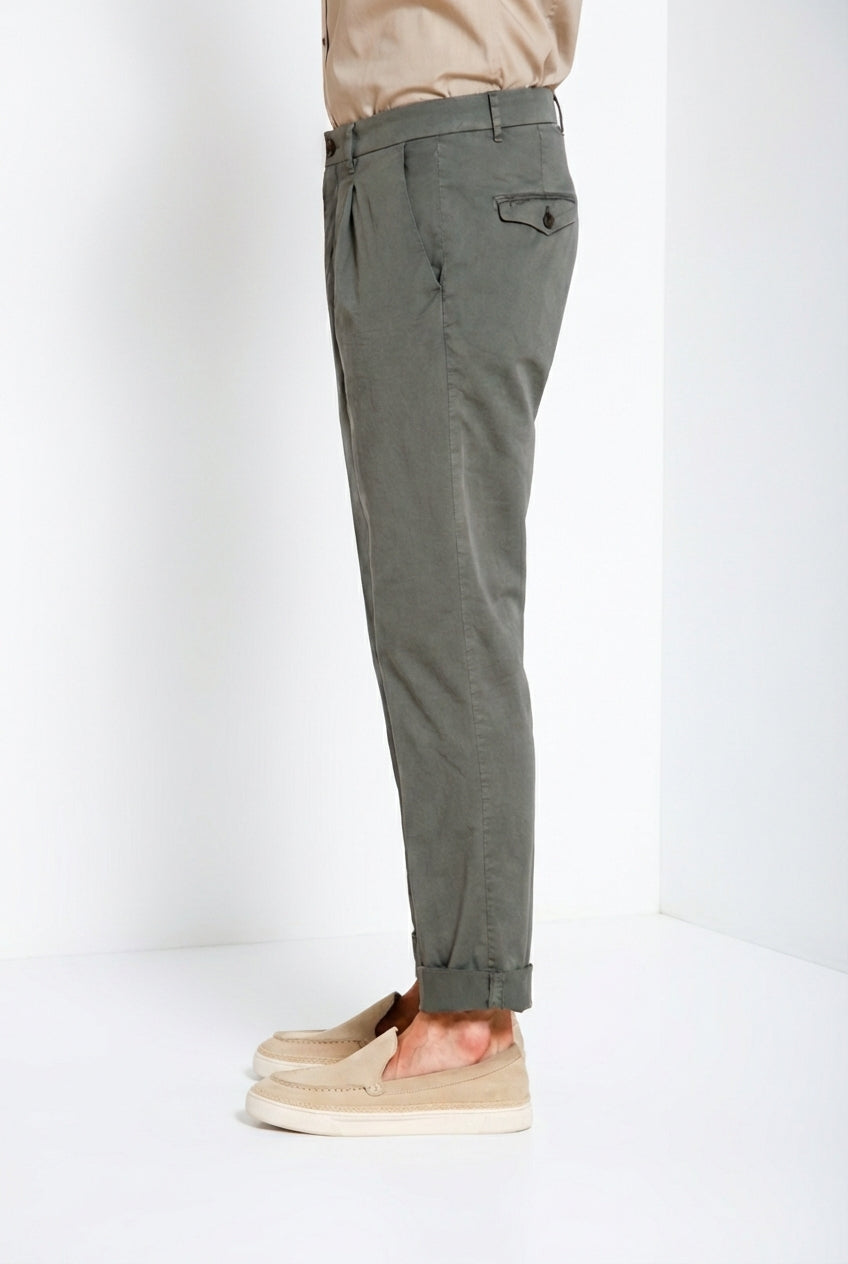Pinces men's chino pants in stretch gabardine relaxed fit