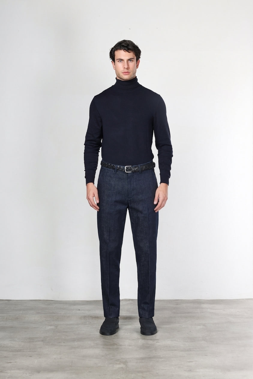 Pinces Chinohose für Herren aus Techno-Stretch-Denim mit relaxed fit