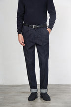 Pinces Chinohose für Herren aus Techno-Stretch-Denim mit relaxed fit
