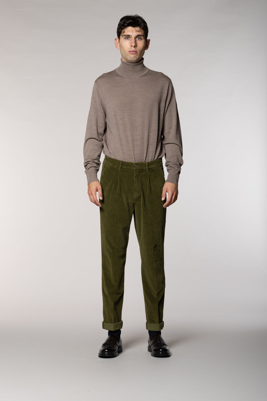 Pinces Herren-Chinohose aus französischem Kord relaxed fit