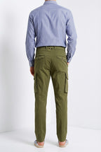 Cargo pantalone cargo uomo in twill leggero stretch relaxed fit