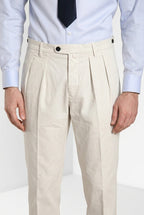Don Johnson 2 Pinces Herren-Chinohose in bull carrot fit