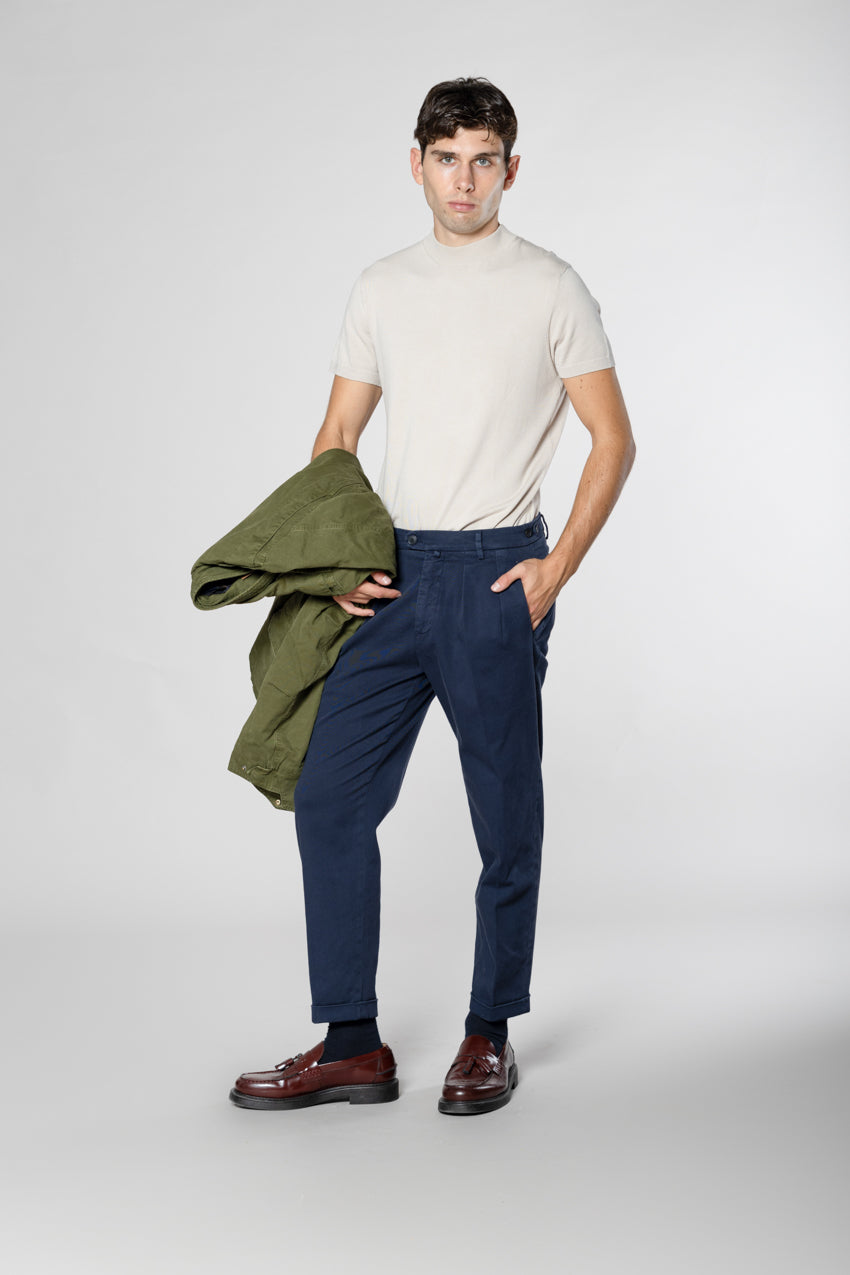 Don Johnson 2 Pinces Herren-Chinohose in bull carrot fit