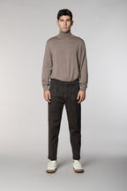 Don Johnson 2 Pinces pantalone chino uomo in bull carrot fit