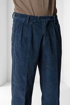 Don Johnson 2 Pinces pantalone chino uomo in velluto 500 righe carrot fit