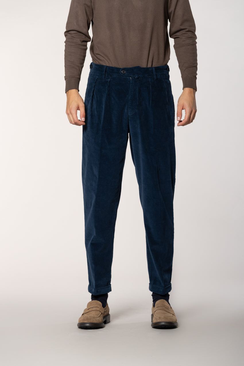 Don Johnson 2 Pinces men’s chino pants in 500-wale corduroy carrot fit