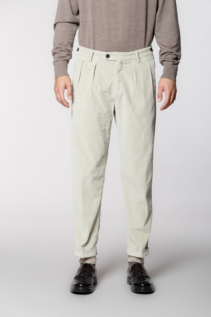 Don Johnson 2 Pinces men’s chino pants in 500-wale corduroy carrot fit