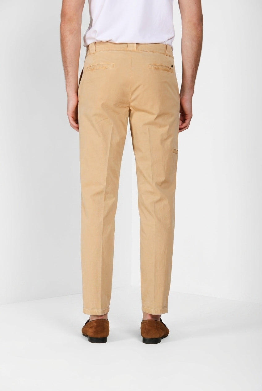 Madison M74 pantalon chino homme en twill léger stretch carrot fit