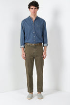 Chile M74 pantalon cargo homme en panama flammé relaxed fit ①