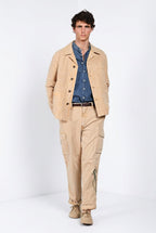 Chile M74 Hose Cargo Herren aus Slub-Panama relaxed fit ①