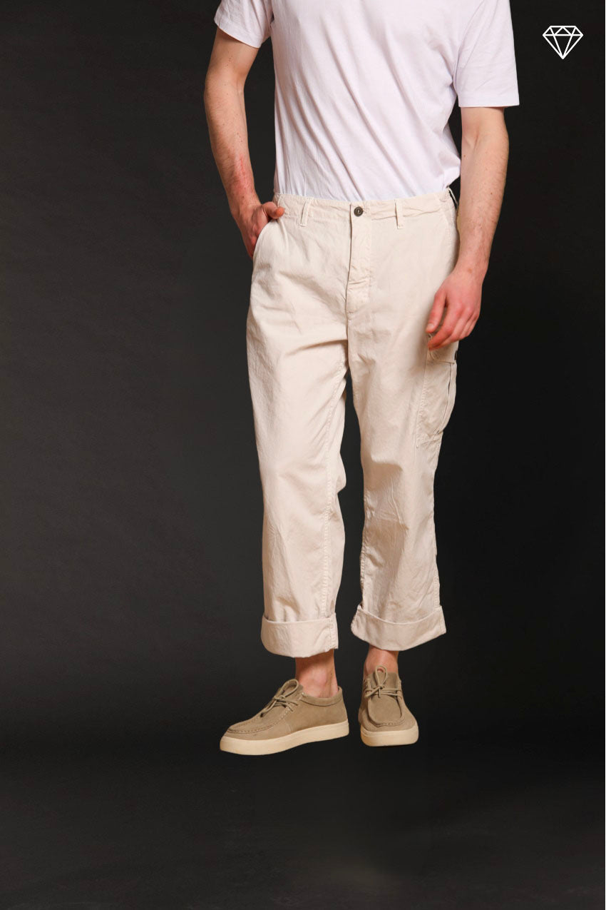 San Juan M74 pantalone cargo uomo in canvas oxford logo edition relaxed fit ①