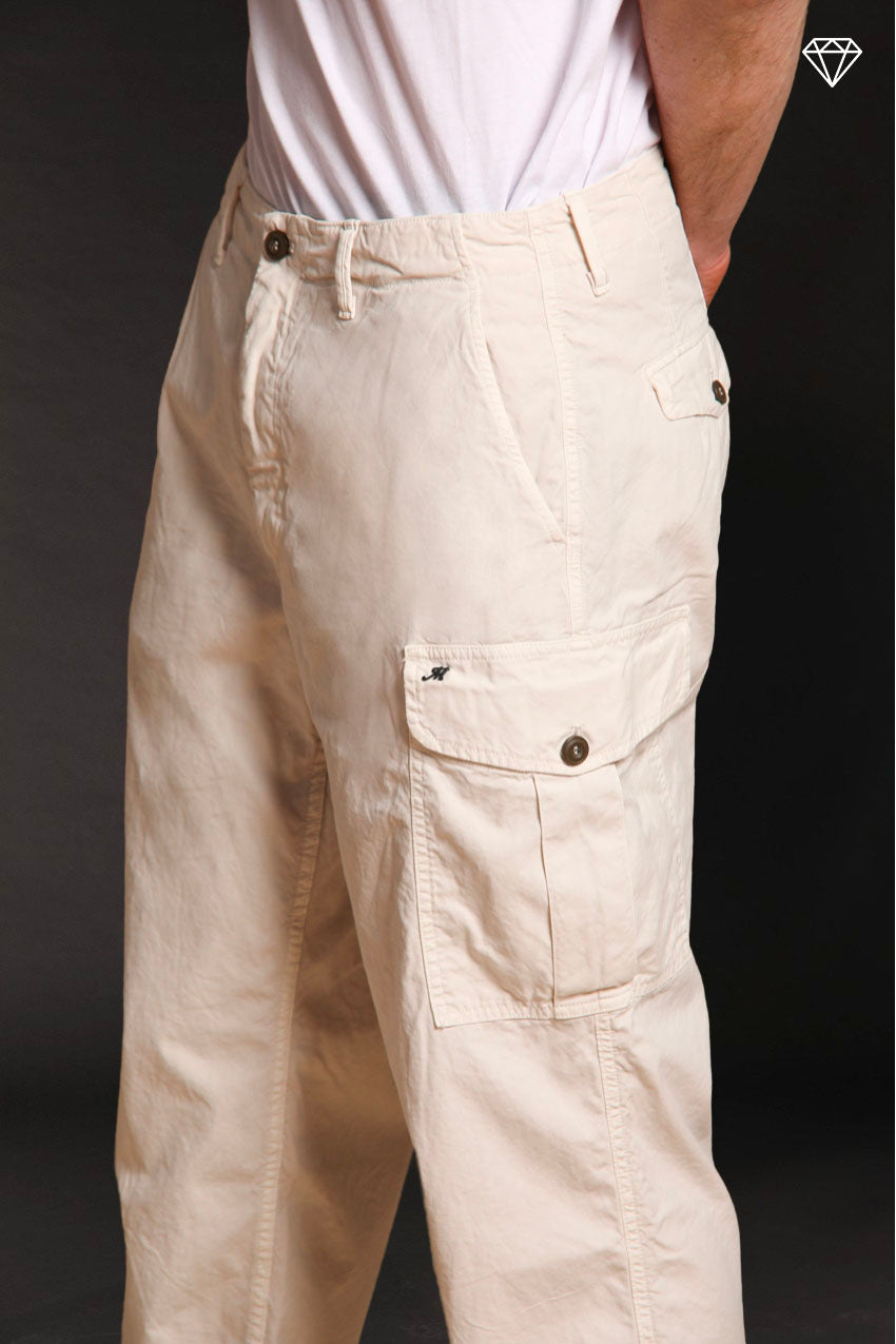 San Juan M74 pantalone cargo uomo in canvas oxford logo edition relaxed fit ①
