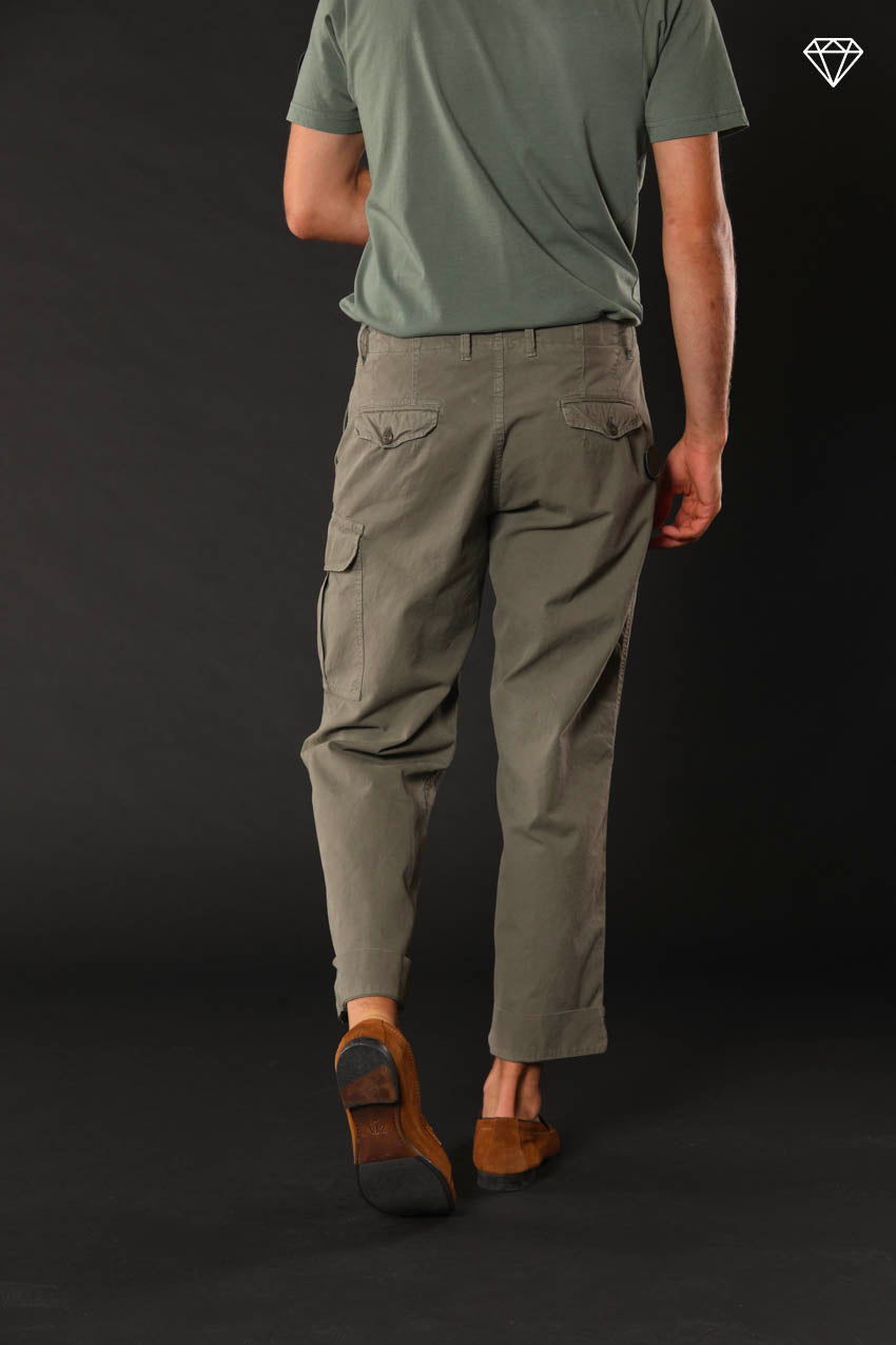 San Juan M74 pantalone cargo uomo in canvas oxford logo edition relaxed fit ①