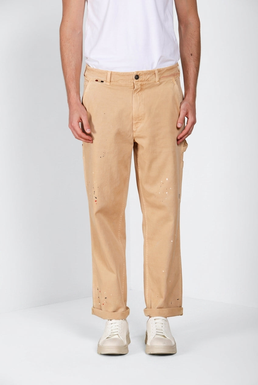 Dallas M74 pantalone cargo uomo in bull stretch relaxed fit ①