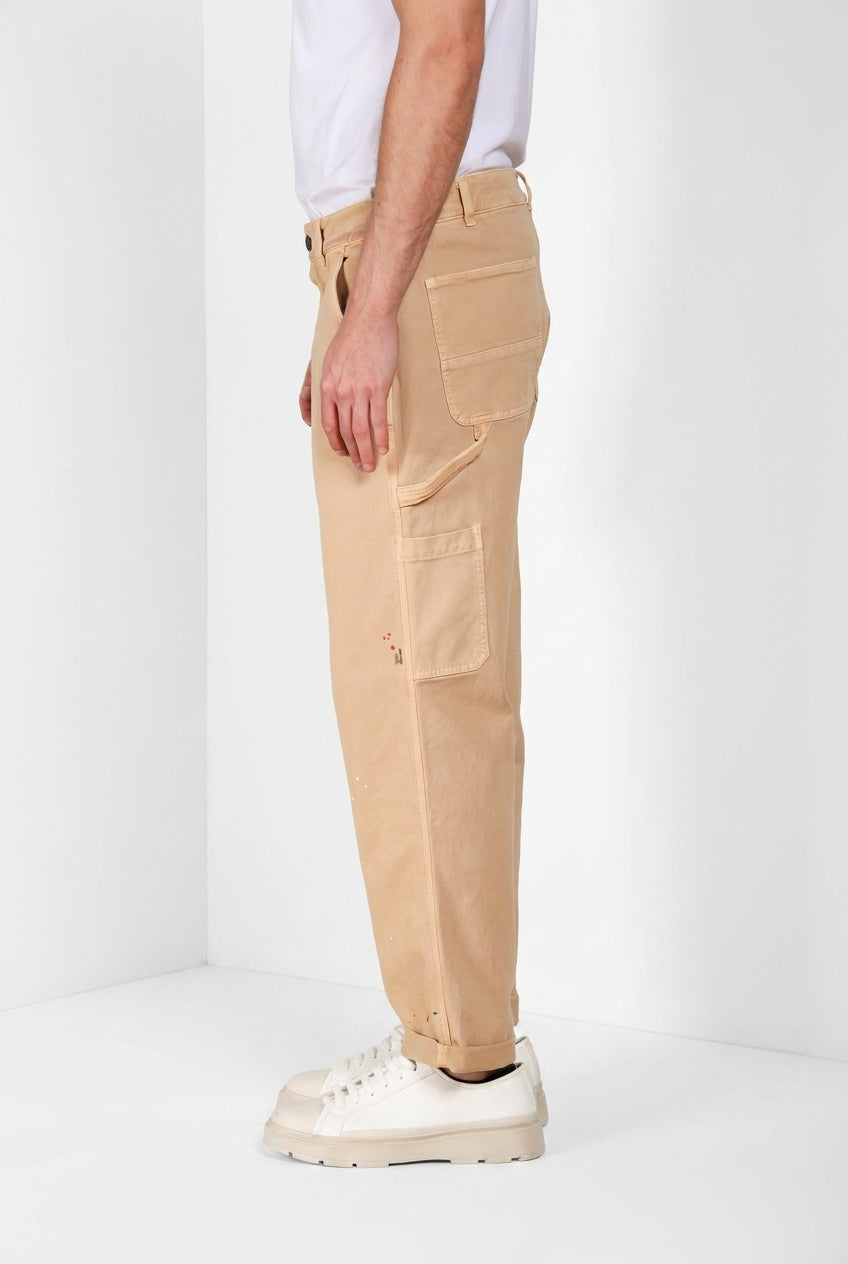 Dallas M74 pantalone cargo uomo in bull stretch relaxed fit ①
