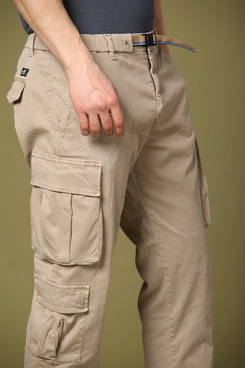 Image 4 of men's Bahamas Bunckle model cargo pants in stucco, regular fit by Mason's