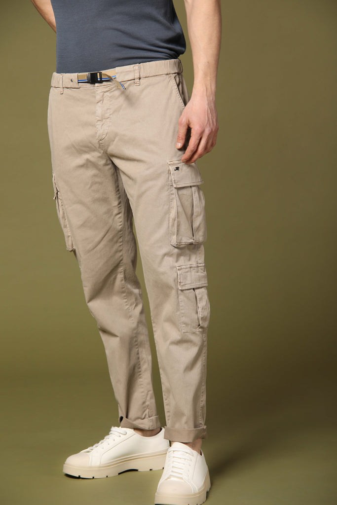 Image 3 of men's Bahamas Bunckle model cargo pants in stucco, regular fit by Mason's
