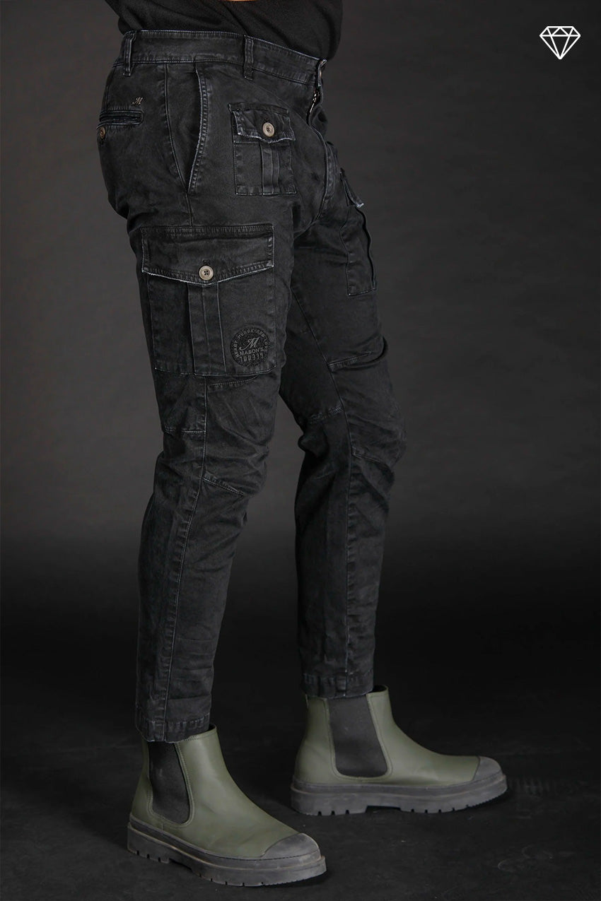 George Coolpocket Herren-Cargohose in limitierter Edition aus Gabardine ①