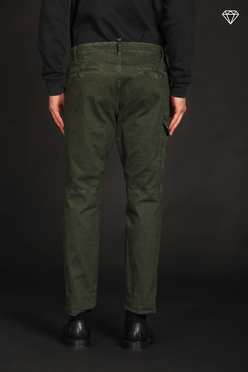 George Coolpocket Herren Gabardine Cargohose Logo Limited Edition Carrot fit ①.