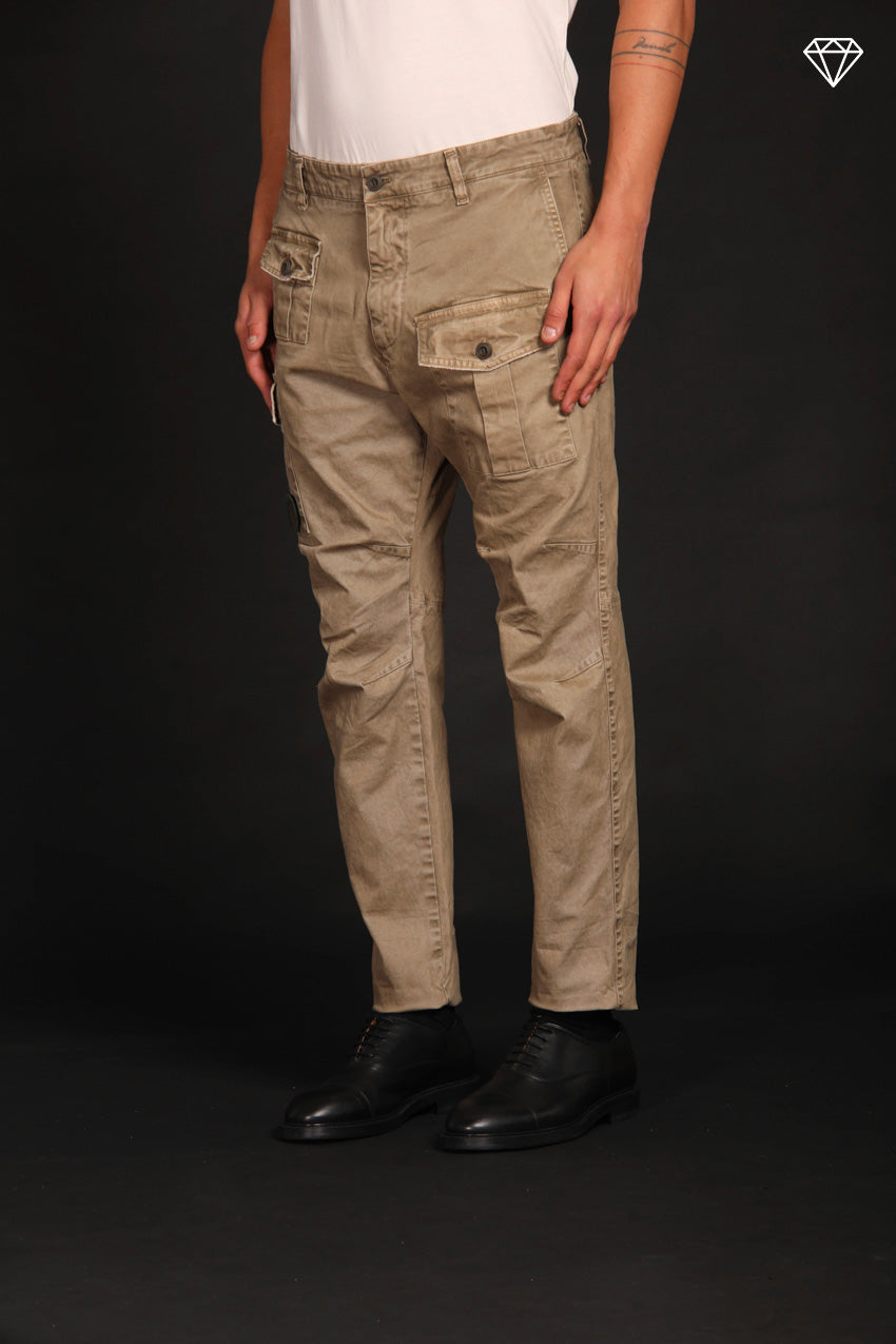 George Coolpocket Herren Gabardine Cargohose Logo Limited Edition Karotte fit ①.